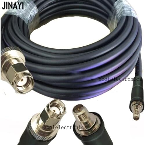 RP-SMA Male to RP-SMA Female Pin Connector RF Coax Pigtail Antenna Cable LMR400 Ham Radio 15/20/30/50cm 1m 2m 3m 5m 10m