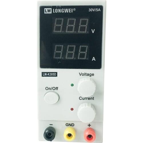 Mini DC Power Supply Voltage Regulators LW-K305D 30V 5A Switching Laboratory 110V-220V Digital Display Adjustable Power Supply