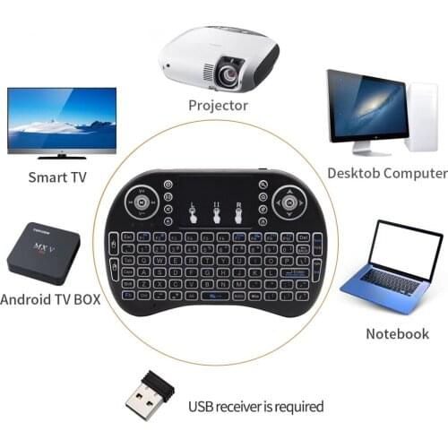 TV Box use Mini Wireless Keyboard 2.4ghz English Air Mouse with Touchpad for Laptop TV Android
