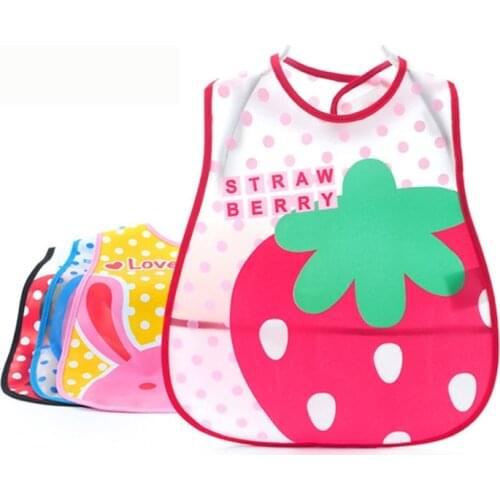 Fashion Cartoon Baby Soft Bibs Waterproof Cartoon Bib Burp Cloths For Children Self Feeding Care
