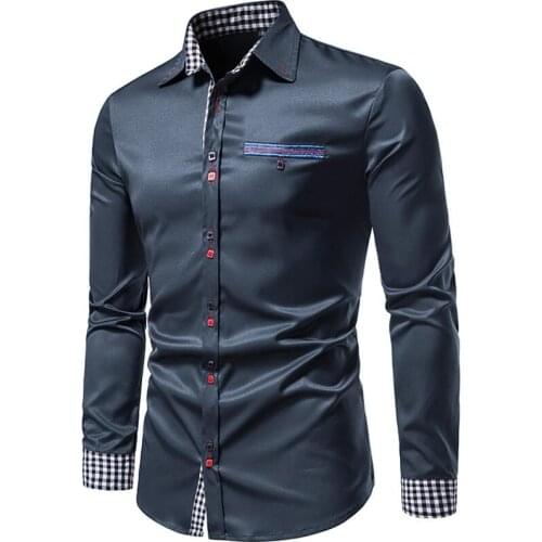 New Men Western Cowboy Shirt Stylish Embroidered Slim Fit Long Sleeve Party Shirts Male Brand Design Banquet Button Down Shirt