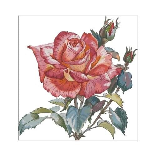 26-Queens Flowers Needlework,For Embroidery,DIY 14CT Unprinted Arts Cross stitch kits Set Cross-Stitching Home Decor