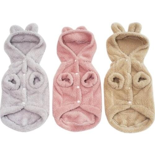 Pet Dog Clothes For Small Large Dogs Coat Jacket Ropa Perro Clothing Winter Cotton Soft Warm Fleece Dog Hoodie