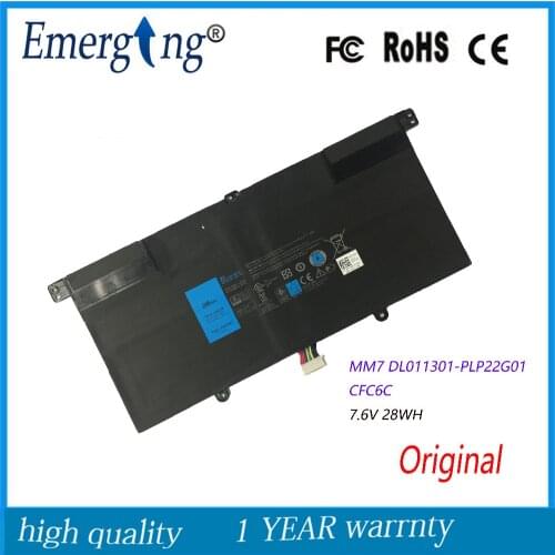 Genuine 7.4v 28Wh Original New Tablet CFC6C Laptop Battery for DELL Venue 11 Pro Keyboard Dock D1R74 7WMM7