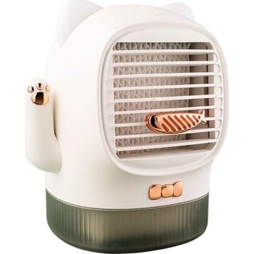 Mini Portable Lucky Cat Cool Fan Desktop USB Cooling Fan Summer Air Cooler with UV Disinfection Light for Home Office Use