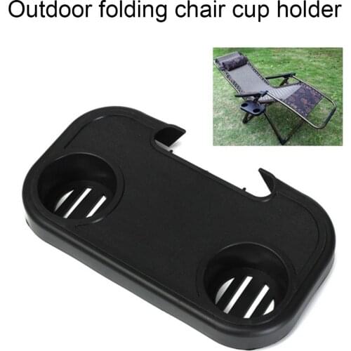 Portable Cup Holder Folding Camping Picnic Outdoor Water Bottle Holder For Garden Chair Side Tray For Drink Outdoor Accessories