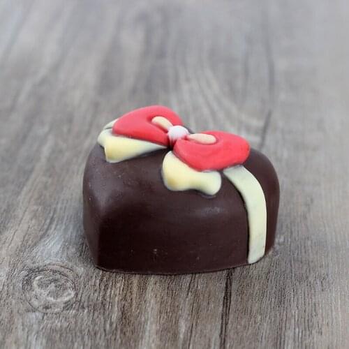 Heart Shaped Bow Silicone Soap Mold Handmade Chocolate Candy Mould