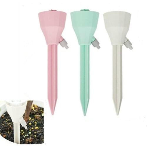 Plant Self Watering Spikes System, Plant Waterer Vacation Automatic Plant Watering Devices Slow Release Control Valve Switch