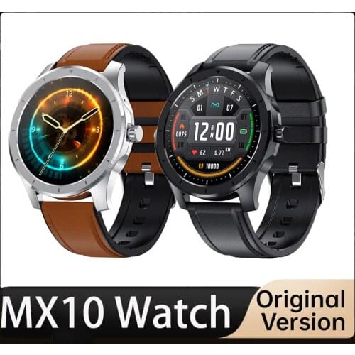 MX10 Bussiness Smart Watch Men Playback 512M Storage 1.28inch Full Round Bluetooth Call IP68 Waterproof Sport Band