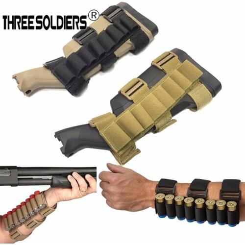 Tactical Military Hunting 8 Rounds Ammo Shell Holder Bullet Arm Pouches Forearm Carrier Shooter Sleeve Mag Accessories