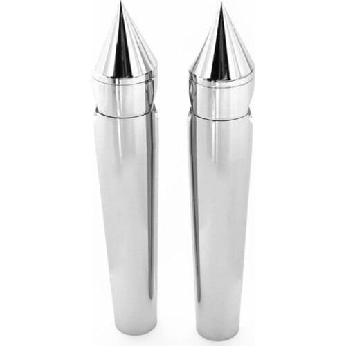 Universal Spike 6'' Rise Billet Handlebar Risers Motorcycle Cruiser Bobber Chopper Touring Atv Scooter Offroad Cafe Racer