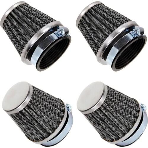 4 PCS Universal Motorcycle Replacement Clamp-on Air Filter Cleaner Case for YAMAHA HONDA SUZUKI KAWASAKI 39 42 48 50 52 54 60mm