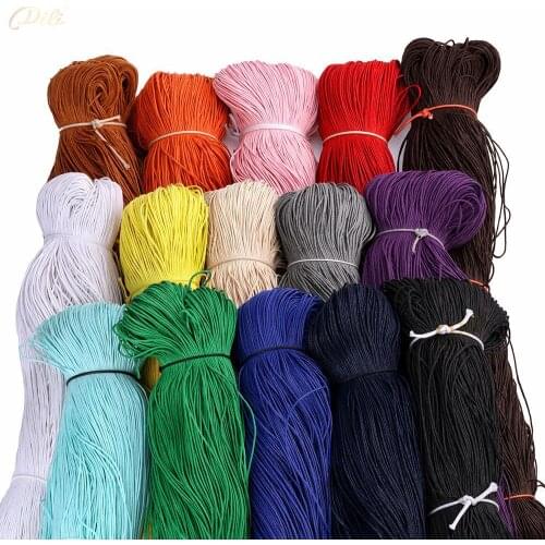 70m/lot Waxed Leather Thread Wax Cotton Cord String Strap DIY woven bracelet necklace jewelry accessories 1mm