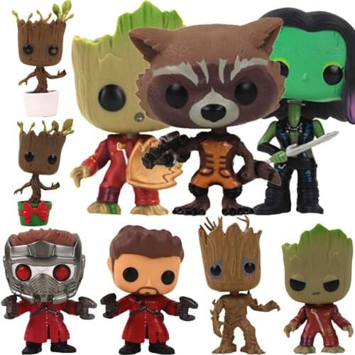10cm Marvel Guardians of the Galaxy Tree Man PVC Action Figure Collectible Model Toy Doll