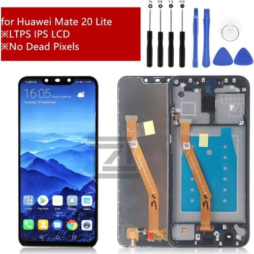 For 6.3" Huawei Mate 20 Lite mate 20lite LCD screen Display+Touch panel Digitizer for mate 20 lite +Frame repair parts