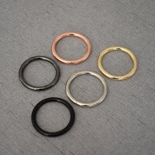 10 pcs/pack 32mm O Ring Metal Buckle for Handbag Strap Dog Chain Webbing Snap Clasps Handle Connector DIY metal accessories