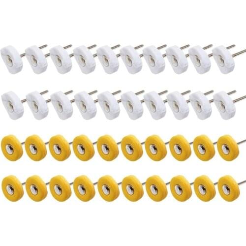 Hot 40 Pieces Buffing Wheels for Polishing Buffer Wheel Watch Jewelry Polish Rotary Drill Tool Accessories m Mandrel