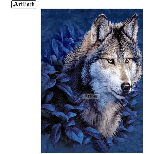 5d diamond painting wolf full square round drill new arrival 3d diamond embroidered rhinestone mosaic artwork home decor wolf