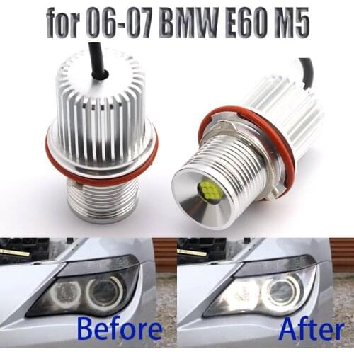 90W Super Bright White LED Angel Eyes LED Marker Halo Ring Light for 06-07 BMW 5-series E60 M5