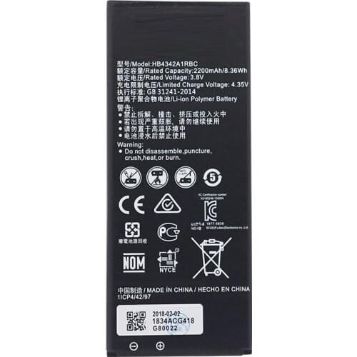HB4342A1RBC Battery For Huawei y5II Y5 II 2 Ascend 5+ Y6 honor 4A SCL-TL00 honor 5A LYO-L21 2200mAh Battery