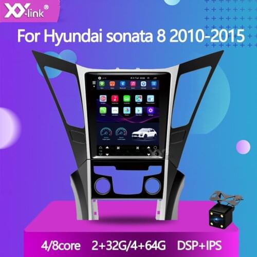 9.7"Tesla Vertical Screen Android 10.0 For HYUNDAI Sonata 8 YF 2010 -2015 HD Car Radio GPS Navigation Multimedia Player
