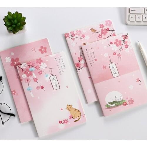 A5 4 pcs 120sheets Creative And Simple Notebook Student Notebook Office Notebook School Office Supplies Gifts