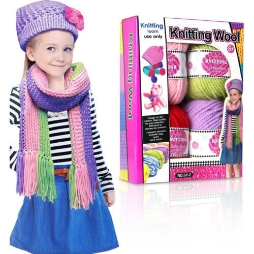 Children play house manual wool knitter knitting machine fine wool creative DIY scarf socks sweater
