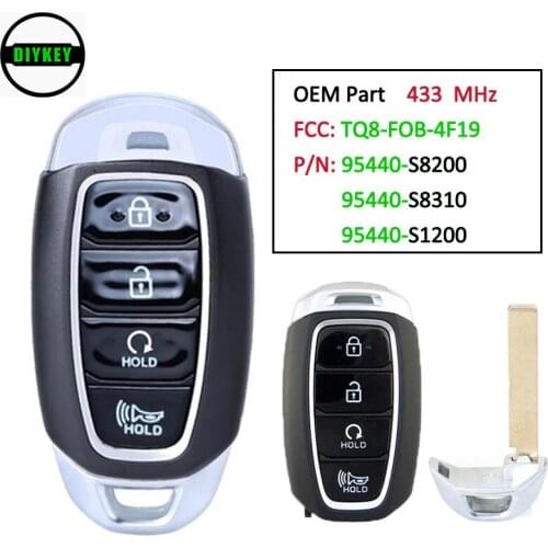 DIYKEY FCC: TQ8-FOB-4F19 OEM Smart Remote Key Fob 4 Button 433Mhz for Hyundai Palisade 2019 - 2021 95440-S8200 / S8310 / S1200