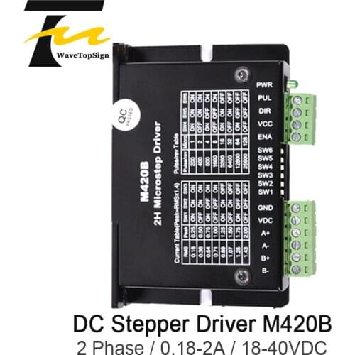 WaveTopSign Stepper Motor Driver M420B up Grade 128 Segments 2phase 18-40VDC Match With 42 Serial Motor