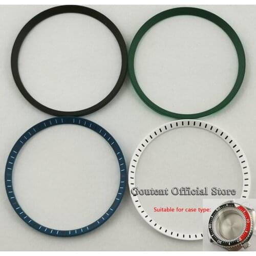 Goutent Round Innner Case Plastic Chapter Ring fit 45mm NH35A Case 31.2mm*28.2mm*1.6mm Size Watch Part