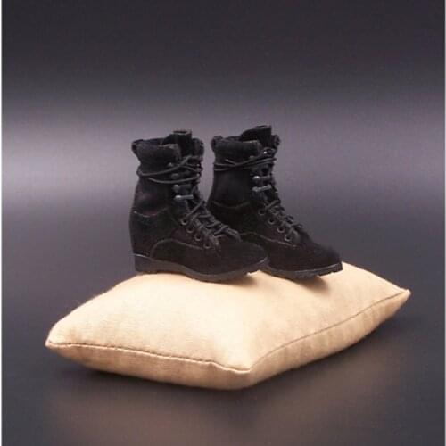 1/6 Scale Female Ankle Boots Model VM-002 Black/Sand Color Soldier Combat Shoes Fit 12"Action Figure Part Body