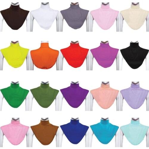 Muslim Women Shawls Scarf All Cover Scarf Shawls Casual Islamic Turtleneck Hijab Neck Cover Collar Wrap Apparel Ramadan Arab