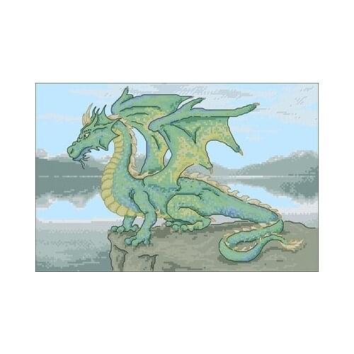 Dragon Magical Fantasy Counted Cross Stitch 11CT 14CT 18CT Cross Stitch Kits Embroidery Needlework Sets