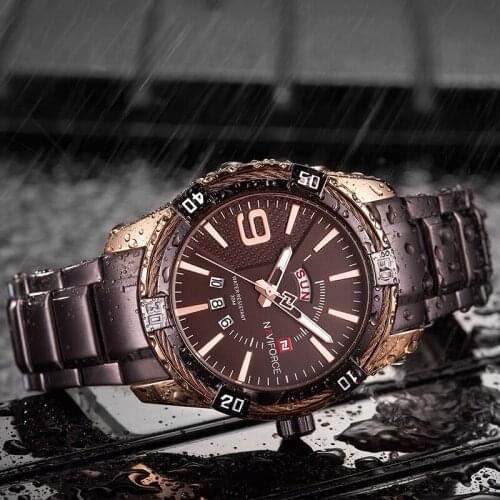 New NAVIFORCE Mens Watches Top Brand Fashion Sport Watch Men Waterproof Quartz Wrist Watch Male Date Clock Relogio Masculino