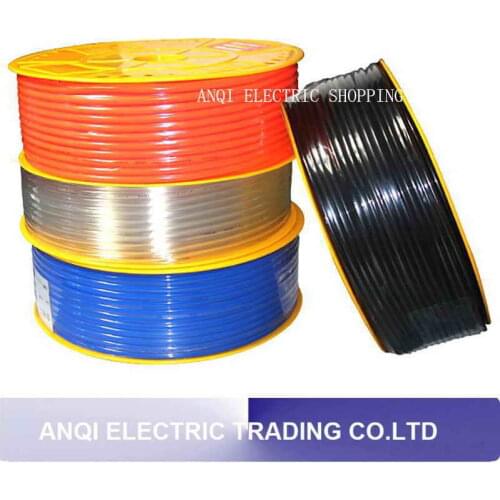 1Meter Pneumatic Component PU Tube Air Hose Pipe PU 4*2.5mm 6*4mm 8*5mm 10*6.5mm 12*8mm 14*10mm 16*12mm