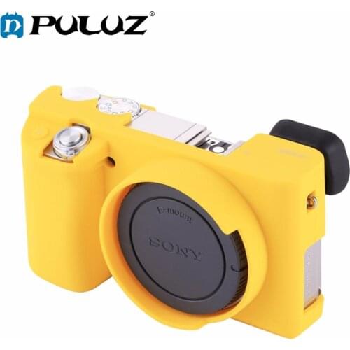 PULUZ Cover Case for Sony ILCE-6000 Soft Silicone Rubber Camera Protective Body Cover Case Skin Yellow Camera Bag