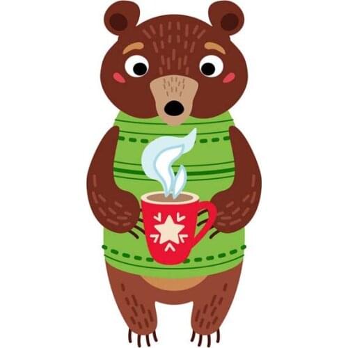 2019 Animal Cup Tea Cutting Dies Embossing Photo Album Embossing Paper Craft Card Album Punch Stencil