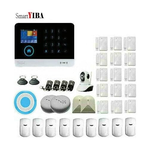 SmartYIBA WiFi 4G GSM Alarm System Sensor English Spanish Russian Voice Android IOS App Smart Home