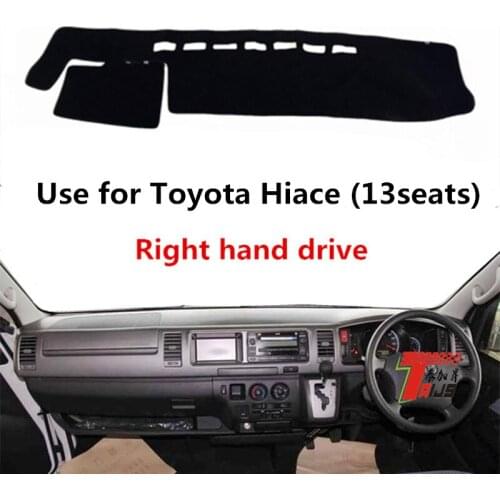 TAIJS Factory Sport Good Quality Polyester Fibre Car Dashboard Cover For TOYOTA Hiace (13seats) Right hand drive