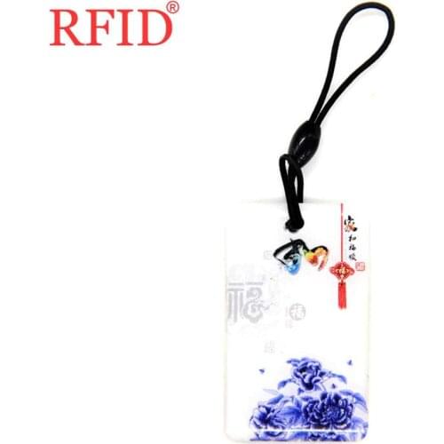 UID S50 1K 13.56Mhz Rewritable Access Control Card Keyfob Keychain Changeable NFC Card Access Control Card Fast Shipping 1pcs
