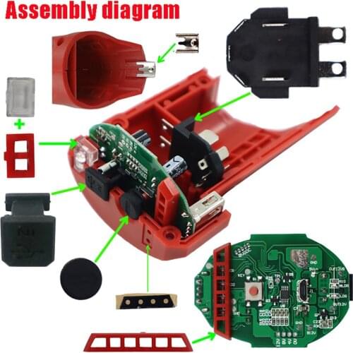 USB Adapter Charger N12 12V Converter for M12 Battery DIY Accessories