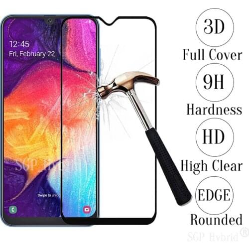 Protective Glass For Samsung A50 Tempered Glas On SM Galaxy A50 A40 A30 A70 SamsungA A 50 40 30 A505F Screen Protector On A6+ A7