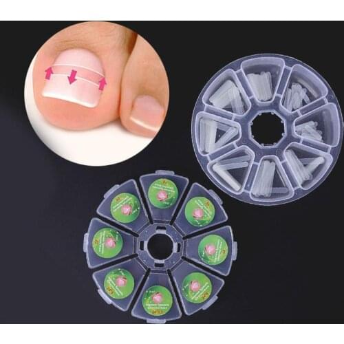 100pcs/box Ingrown Pedicure Toenail Straightening Clip Toe Nail Sticker Brace Toenials Thick Correction Patch Foot Care Tools