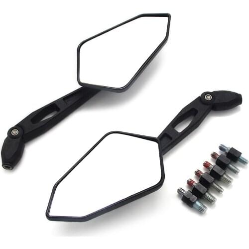1pair Motorcycle Side Rearview Mirror For Kawasaki ZR400 ZR250 ZR550 ZR750 ZR1100 Zephyr Z750R Z750 Z750S ZRX400 ZRX1100 ZRX1200