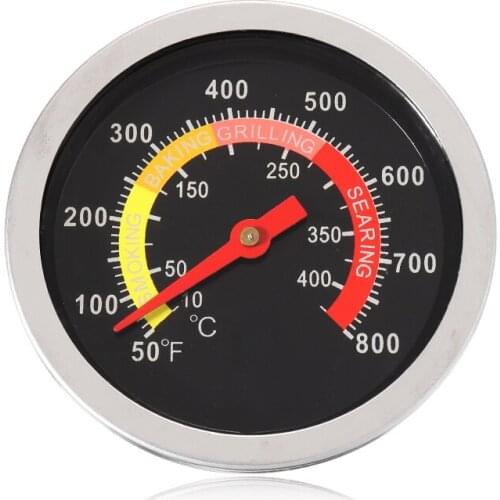 1pc 50-800 Degree BBQ Thermometer Stainless Steel BBQ Barbecue Thermometer Oven/Grill Cooking Temp Gauge