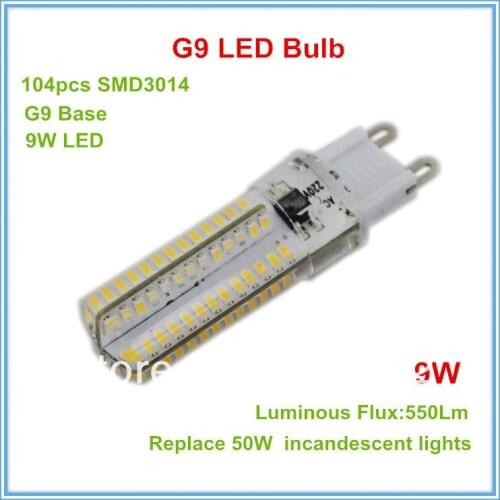 10pcs/lot AC220V Silicon Cover 3014 Led G9 Bulb Lamp Replace 50W Halogen Lamp 360 Beam Angle Warranty 2 Years