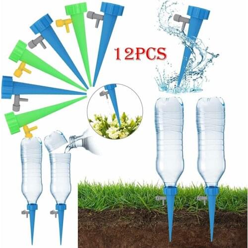 12 Pcs Automatic Self Watering Spikes System Garden Household Plant Flower Automatic Waterer Tools Plastic