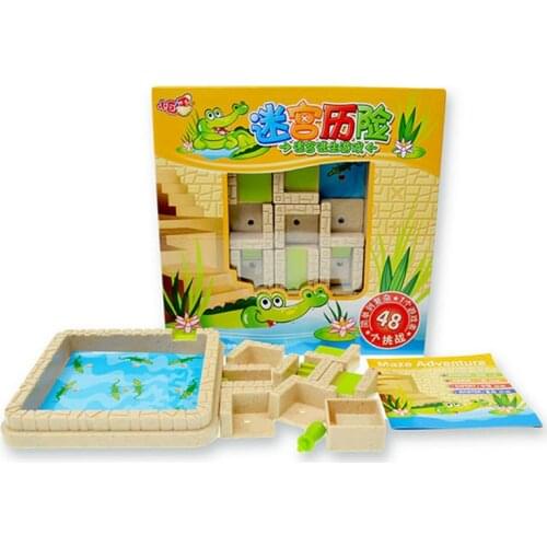 48 Challenges maze adventure Improve Kids' Thinking Ability Smart Montessori Family Party Interactive Toys For Children Gifts