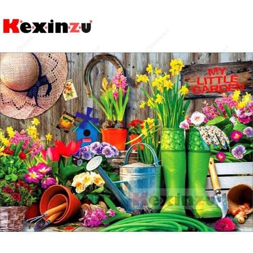 5D Diy Diamond Painting-my little garden-Cross Stitch Full circular Rhinestone Pictures Diamond Embroidery Patchwork Needlework