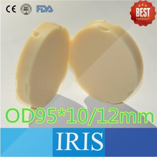 8pcs OD95*10mm 12mm Dental PMMA Block Blanks Disc For ZirkonZahn Milling System Dental PMMA Block For Denture Prosthesis